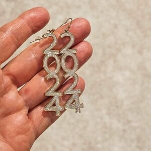 2024 Rhinestone Chandelier Earrings 3 inch